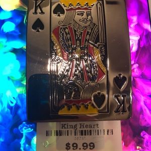 King Heart belt buckle